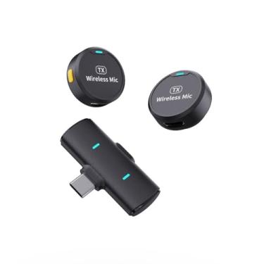 Imagem de Mini Mini Microfone Lavalier Recarregável Microfone de Longa Distância Microfone sem fio para telefone celular