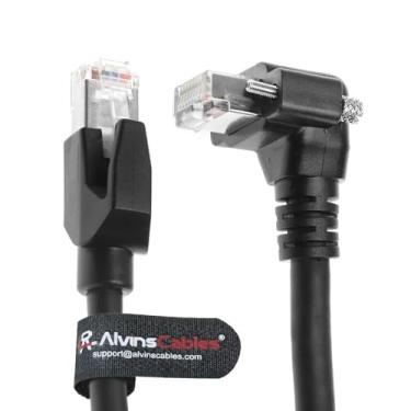 Imagem de Alvin's Cables Cabo GigE Vision Vertical RJ45 Bloqueio de Parafuso Industrial Cabo Ethernet Blindado CAT6a Corrente de Arrasto de Alta Flex, Compatível com Câmera Cognex Keyence Basler Hikvision 2 m