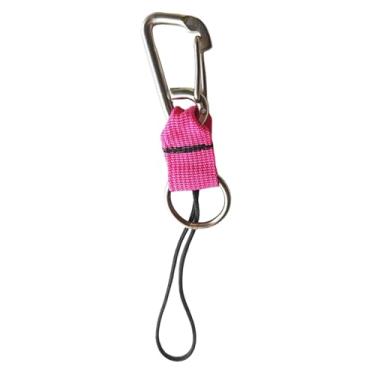 Imagem de kowaku Cordão de mergulho com fivela de liberação rápida, corda anti-perda multifuncional, cordão para câmera de mergulho com snorkel e lanterna BCD, Rosa