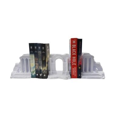 Imagem de Aparador de Livros Ruínas Gregas - Prata ou Branco (3, Branco)