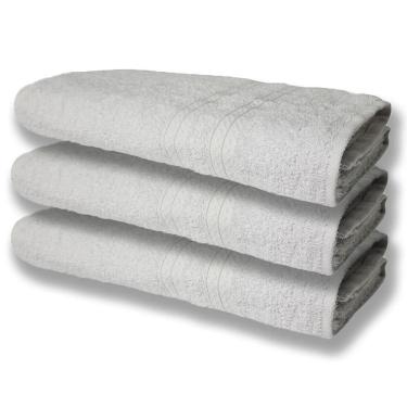Imagem de 3 Toalhas Super Felpudas Grande E Grossa Algodão 80x150 Branco