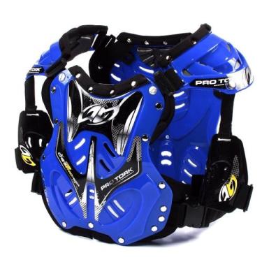 Imagem de Colete Proteção Pro Tork 788 Adulto Motocross Trilha Enduro, Azul, Úni
