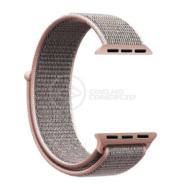 Imagem de Pulseira Nylon Para Iwo Smartwatch 42mm 44mm - Rosa