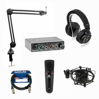 Imagem de Kit Home Studio Armer Sunset Sound com Mic A87 + Fone SH550