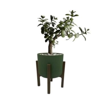 Imagem de Vaso Cachepo Suporte Para Planta Artificial Vaso Decorativo M ou G (Verde,G)