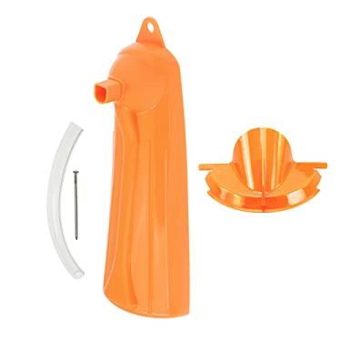 Imagem de HCmotorku Filtro de óleo de gotejamento capa primária conjunto de funil de enchimento de óleo adequado para Harley Touring Road King Street Glide Softail Dyna Sporster XL 2 peças laranja