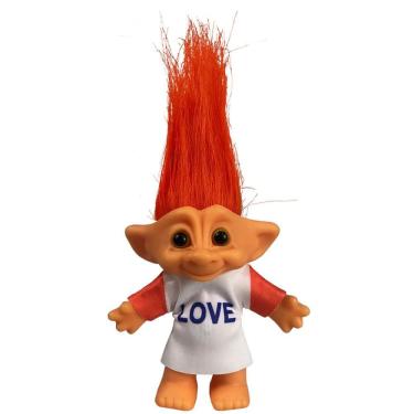 Imagem de Boneca Troll Yintlilocn Vintage de 7,5 polegadas com cabelo laranja
