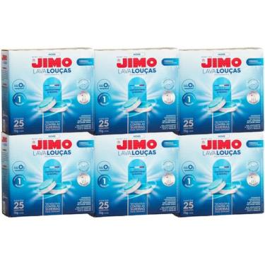 Imagem de Jimo Lava Louça Pastilha 25x15g Detergente 24 Horas 6un