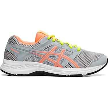Imagem de T nis de corrida infantil Asics Gel-Contend 5 GS, Piedmont Grey/Sun Coral, 3.5 Big Kid