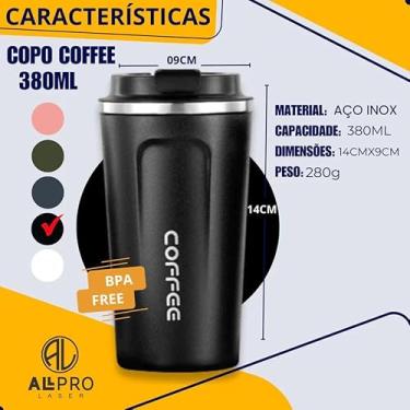 Imagem de Caneca Copo Café Coffee Isolado Termico de Aço Inoxidável à Prova de Vazamento MS-965 (Rosa Claro)