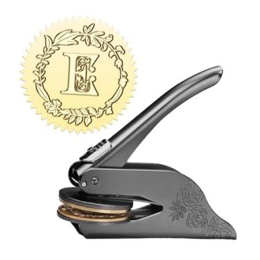 Imagem de Esquirla Ferramenta de carimbo de gravador de cartas, máquina de manual portátil de letra, máquina de por portátil, fabricação de fabricação, E