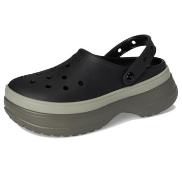 Imagem de Crocs Plataforma clássica unissex para adultos, Preto, 36