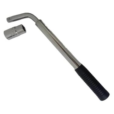 Imagem de Chave Roda Tipo L Telescópica Prolongável 17mm 19mm Aço Reforçado Universal
