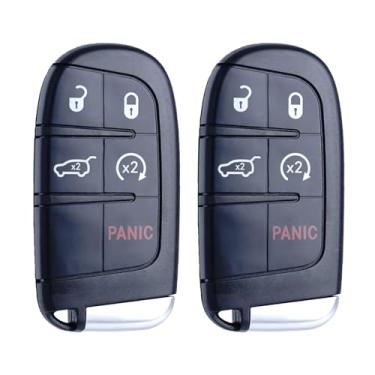 Imagem de MechanMagic Chave de substituição de controle remoto de entrada sem chave serve para Jeep Grand Cherokee Dodge Durango 2014 2015 2016 2017 2018 2019 2020 2021 de carro com chave inteligente de