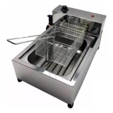 Imagem de Fritadeira Industrial Elétrica Premium Cuba Profissional 5L Inox Salga