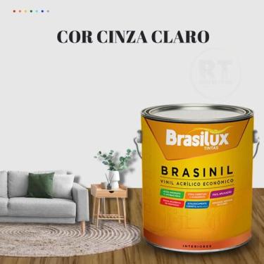 Imagem de Tinta Parede Cinza Véu Acrílica Brasinil Anti Mofo 3,2l - BRASILUX, CI
