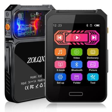 Imagem de Leitor MP3 ZOLQX 64GB Bluetooth 5.3 com tela sensível ao toque de 2,4"