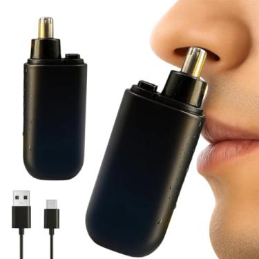 Imagem de Aparador De Pelos Nariz Recarregável A Prova Dagua Portátil Lâmina Aço Inoxidável