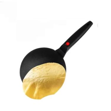 Imagem de Red,Máquina portátil de panqueca antiaderente doméstica 110V/220V, com controle automático de temperatura de crepe antiaderente para crepes, blintzes, panquecas, bacon, tortilhas