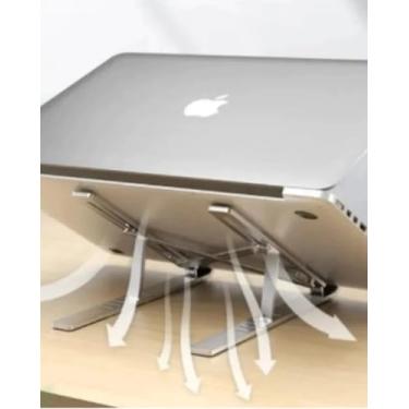 Imagem de Base De Suporte Para Laptop Notebook Tablet Alumínio Dobrável Portátil