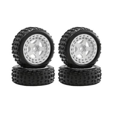 Imagem de Rodas E Pneus Wolf Tooth De Plástico Durável Para Carros RC - Escala 1