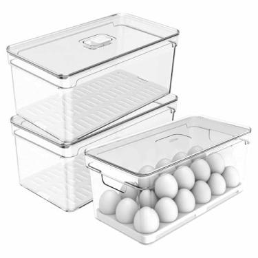 Imagem de Organizador 36 Ovos + 2 Organizador de Geladeira 5 Litros Ou