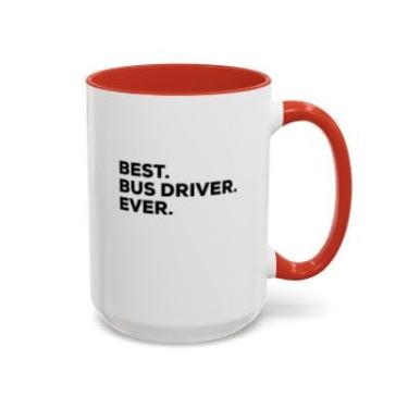 Imagem de Caneca de café com destaque para motorista de ônibus – Ideia de presente engraçada para motoristas de ônibus – Ideia de presente de aniversário e Natal (vermelho, 425 g)