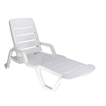 Imagem de Espreguiçadeira Tramontina Leblon Branco
