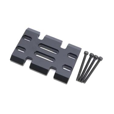 Imagem de High Clearance Carbon LCG Chassis Kit Fiber Carbon Rails Body Mount Front Rear Chassis Brace Skid Plate Sliders Upgrade Parts (Skid Plate)