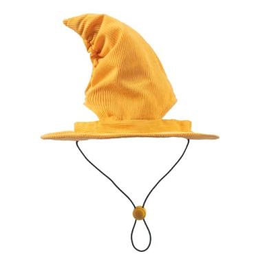 Imagem de Chapéu de Halloween para animais de estimação com orifícios de orelha, adequado para cães pequenos, médios e grandes, boné de beisebol com proteção solar para animais de estimação, chapéu de