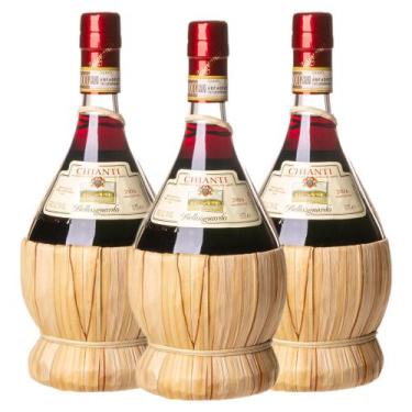 Imagem de Vinho Tinto Italiano Chiante Bellosguardo 750ml Kit 3 Und
