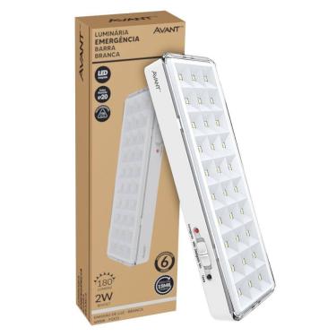 Imagem de Luminária de Emergência Avant 30 LEDs - 2W 6000K 180 Lumens Branco