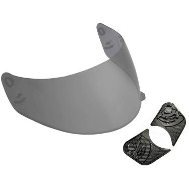 Imagem de Kit reparo fixação + viseira fumê capacete ebf eox new spark