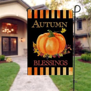 Imagem de Bandeira de jardim Tema de abóbora Festival de outono Decoração de ban
