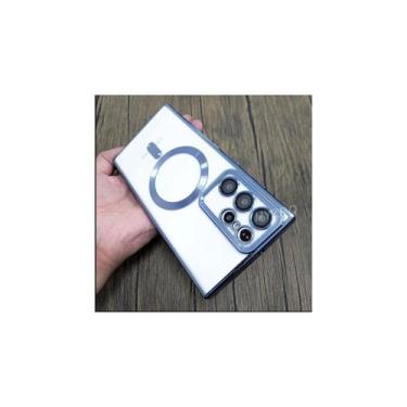 Imagem de Capa de luxo transparente com Magfase para Samsung Galaxy S23 - Lightb