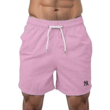 Imagem de Short Mauricinho Bermuda Linho Casual Premium Cós Com Cordão Ajustavel