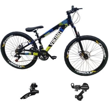 Imagem de Bicicleta 26 VikingX T25 21v Cambios Shimano Dianteiro e Traseiro Pneu 26 Cravudo-Unissex