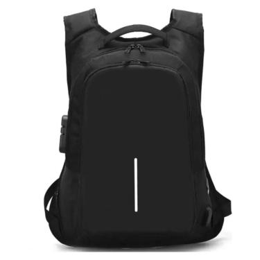 Imagem de Mochila impermeável, suporte USB urbano anti-roubo para notebook
