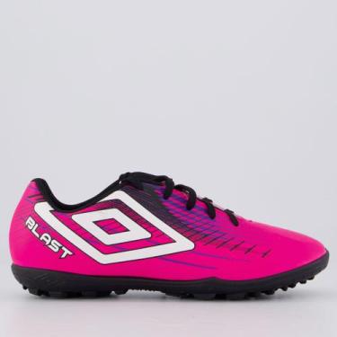 Imagem de Chuteira Umbro Blast Society Rosa e Preta, 39
