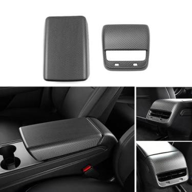 Imagem de Apoio de braço do console central e tampa de ventilação AC traseira de