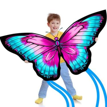 Imagem de Kite YFAFENGS Butterfly para crianças e adultos com corda e bolsa