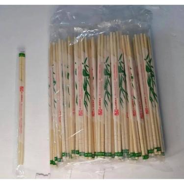 Imagem de 2X 100 Par Palitos Hashi Descartável De Bambú Sushi Sashimi