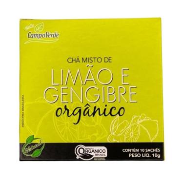 Imagem de Chá Limão e Gengibre Orgânico Sachês Campo Verde