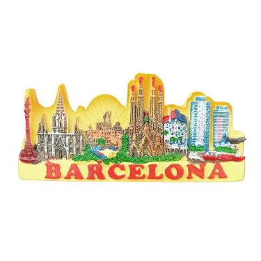Imagem de Lembrança de resina Frigorífico Magnet 3D Barcelona Landmark