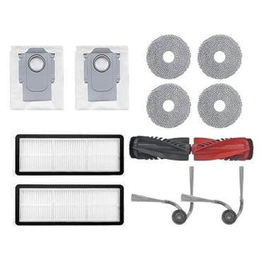 Imagem de 12 peças de escova principal/escova lateral/filtro/saco de pó/pano de esfregão compatível com Roborock P20 PRO/Qrevo Curv/Qrevo 5AE/Qrevo Edge/Qrevo Edge 5V1 /S5A /S5X S5V acessórios de aspirador de