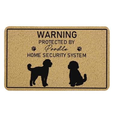Imagem de Cabana Bro Tapete engraçado para porta de boas-vindas para poodle, presentes para mulheres, capacho para porta da frente, interior, exterior, varanda, entrada, entrada, capacho engraçado de