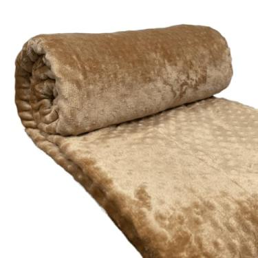 Imagem de Manta Casal, Cobertor Manta Fleece Soft Casal Queen Microfibra Grosso - Inverno 2,40 X 2,20m(Bege Bolha)