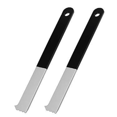 Imagem de Ferramenta de extração de tijolos de pavimentação, 2 peças com raspador de juntas, extrator de pavimentação de 22,6 cm (22,6 cm), microdentes para remoção de tijolos de jardim, substituição