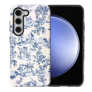 Imagem de Flivro Capa para Samsung Galaxy S23 Plus, capa rígida 2 em 1 PC e amortecedor interno de silicone, antiarranhões, à prova de choque, design fino, pausa para chá francês