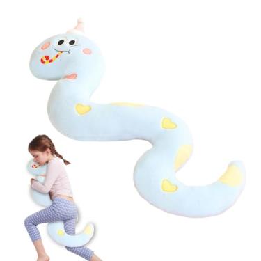 Imagem de Shakven Brinquedo de pelúcia de cobra,Cobra de pelúcia | Cobra de simulação com brinquedo de pelúcia de chapéu de Natal,Adorável cobra fofinha macia Plushie Hugger Toy para aniversário